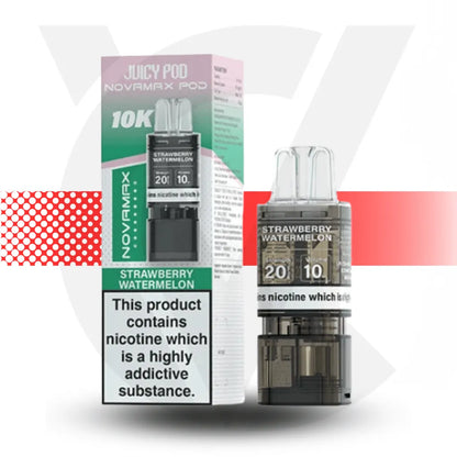 Juicy Pod 10K Novamax Prefilled Pod - Strawberry Watermelon | Cloud Vapez UK