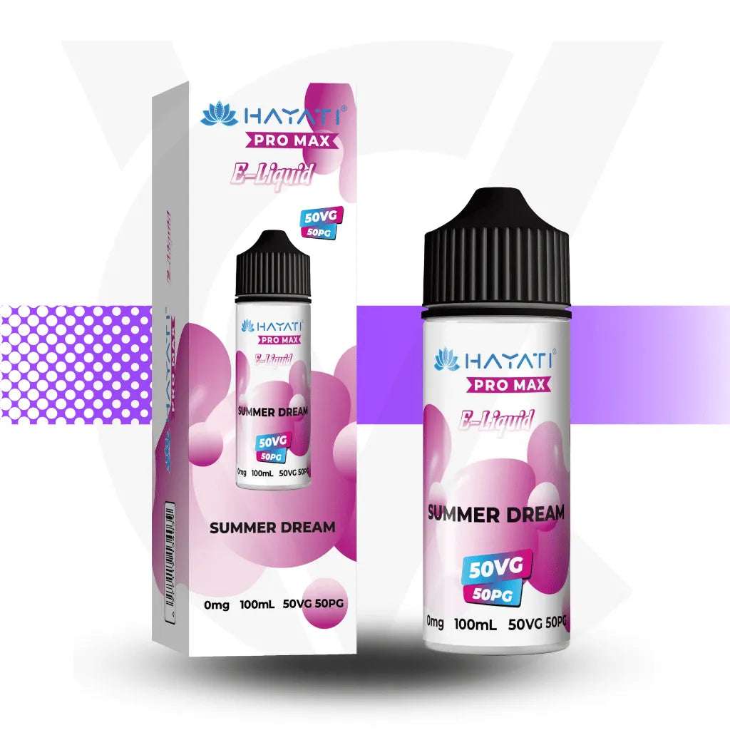 Hayati Pro Max 100ml E-Liquid - Summer Dream l Cloud Vapez UK