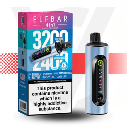 Elf Bar 4 In 1 Prefilled Pod Kit - Summer Edition | Cloud Vapez UK