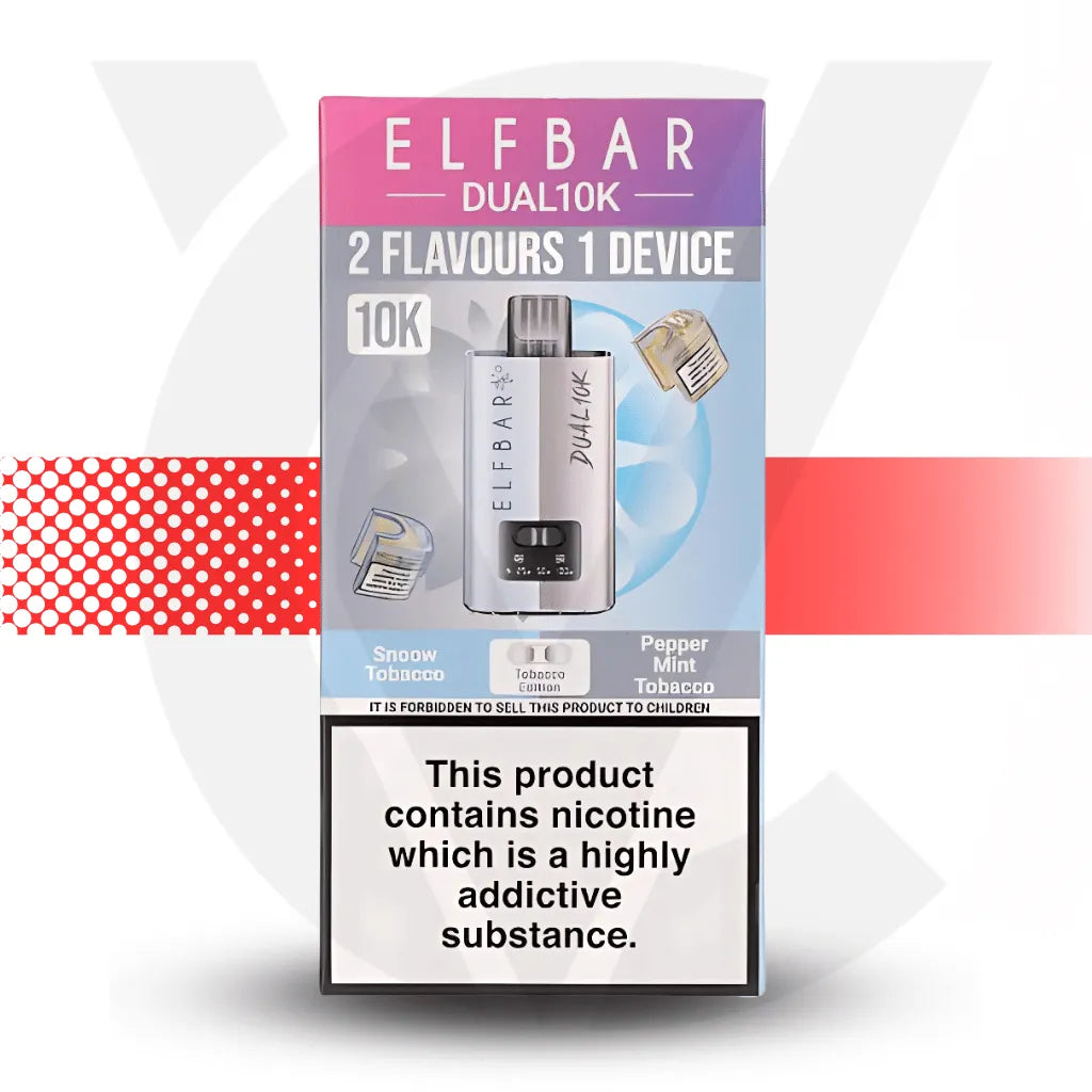Elf Bar Dual 10K Pod Kit - Tobacco Edition | Cloud Vapez UK