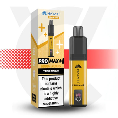 Hayati Pro Max + 6000 Disposable Vape - Triple Mango | Cloud Vapez UK