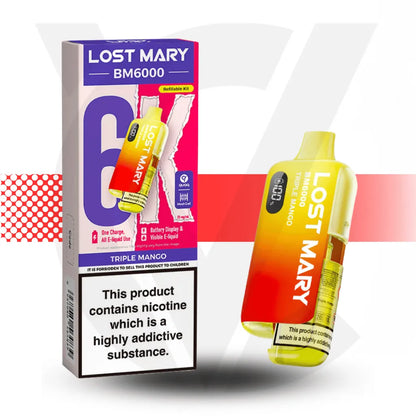 Lost Mary BM6000 Prefilled Pod Kit - Triple Mango | Cloud Vapez UK