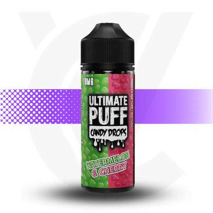 Ultimate Puff 100ml Short Fill - Watermelon Cherry Candy Drops l Cloud Vapez UK