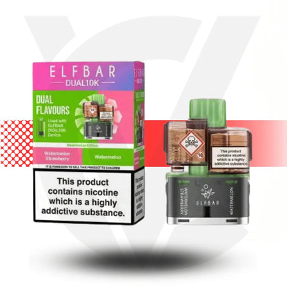 Elf Bar Dual 10K Refill Pack - Watermelon Edition | Cloud Vapez UK