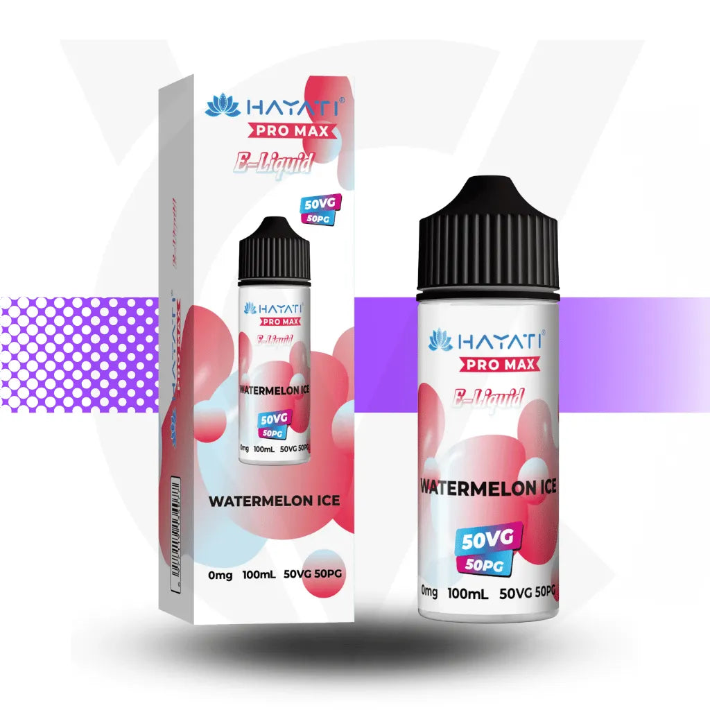 Hayati Pro Max 100ml E-Liquid - Watermelon Ice l Cloud Vapez UK