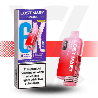 Lost Mary BM6000 Prefilled Pod Kit - Watermelon Ice | Cloud Vapez UK