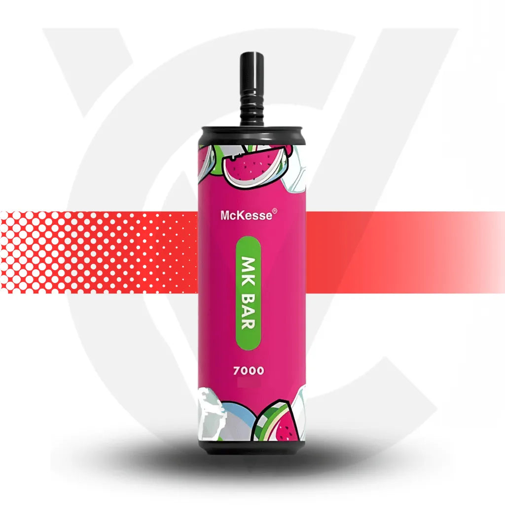 Mckesse Bar 7000 Disposable Vape - Watermelon Ice l Cloud Vapez UK