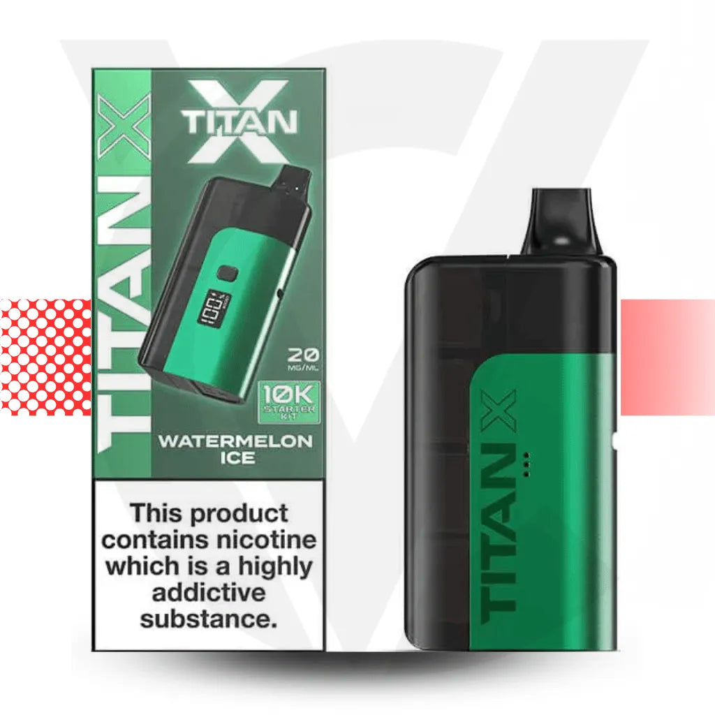 Titan X 10K Prefilled Pod Kit - Watermelon Ice | Cloud Vapez UK