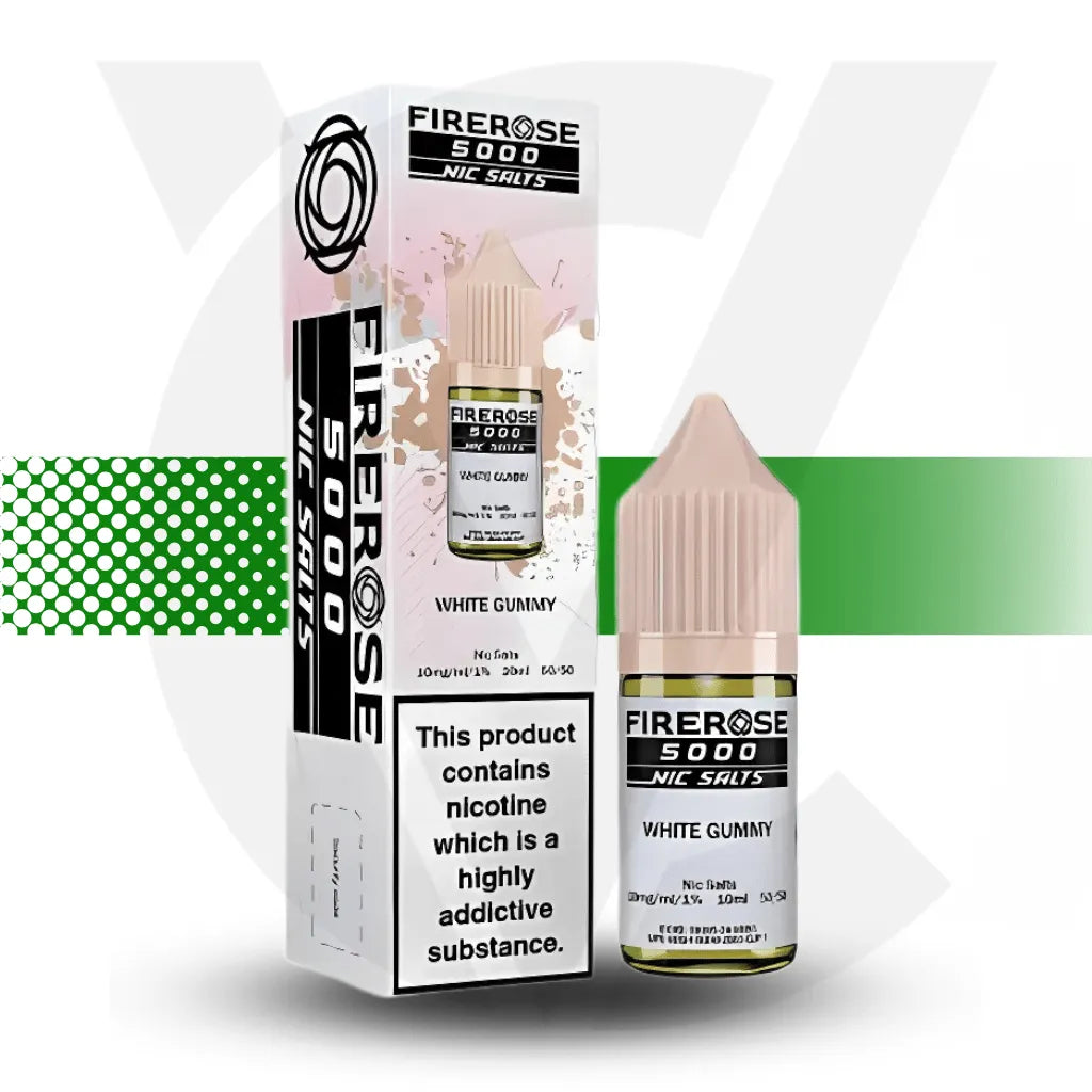 Elux Firerose 5000 10mg Nic Salt - White Gummy | Cloud Vapez UK