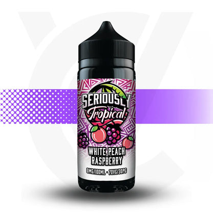 Seriously 100ml E-Liquid - White Peach Raspberry - Tropical | Cloud Vapez UK