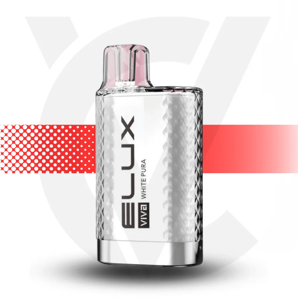 Elux Viva 600 Disposable Vape - White Pura l Cloud Vapez UK