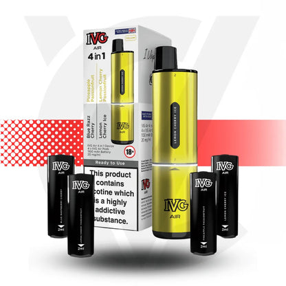 IVG Air 4 In 1 Prefilled Pod Kit - Yellow Edition | Cloud Vapez UK