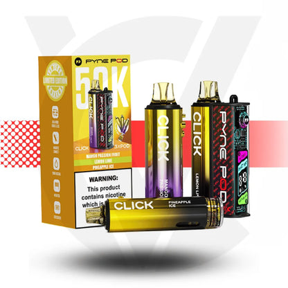 Pyne Pod Click 50K Disposable Pod Kit - Yellow Edition | Cloud Vapez UK