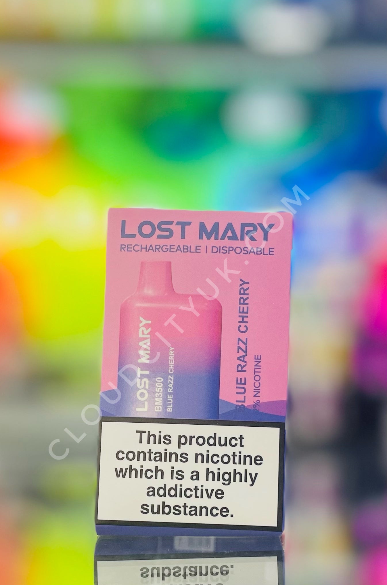 Lost Mary 3500 Disposable Vape Blue Razz Cherry | Cloud City UK.