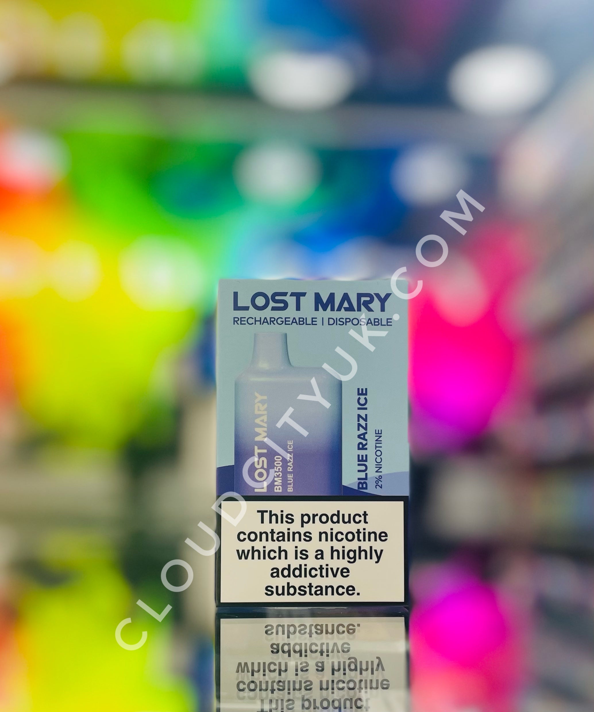 Lost Mary 3500 Disposable Vape Blue Razz Ice | Cloud City UK.