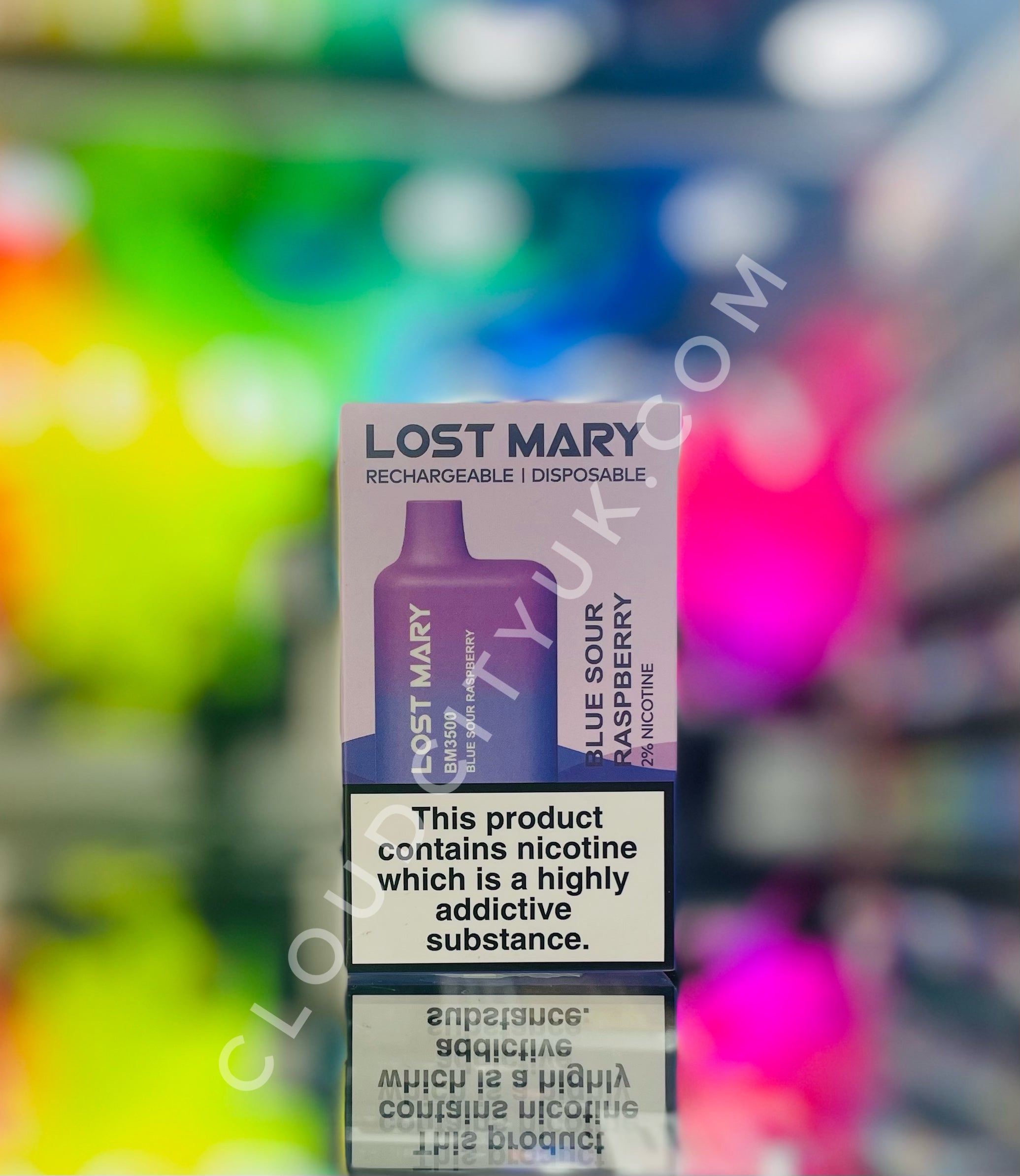 Lost Mary 3500 Disposable Vape Blue Sour Raspberry | Cloud City UK.