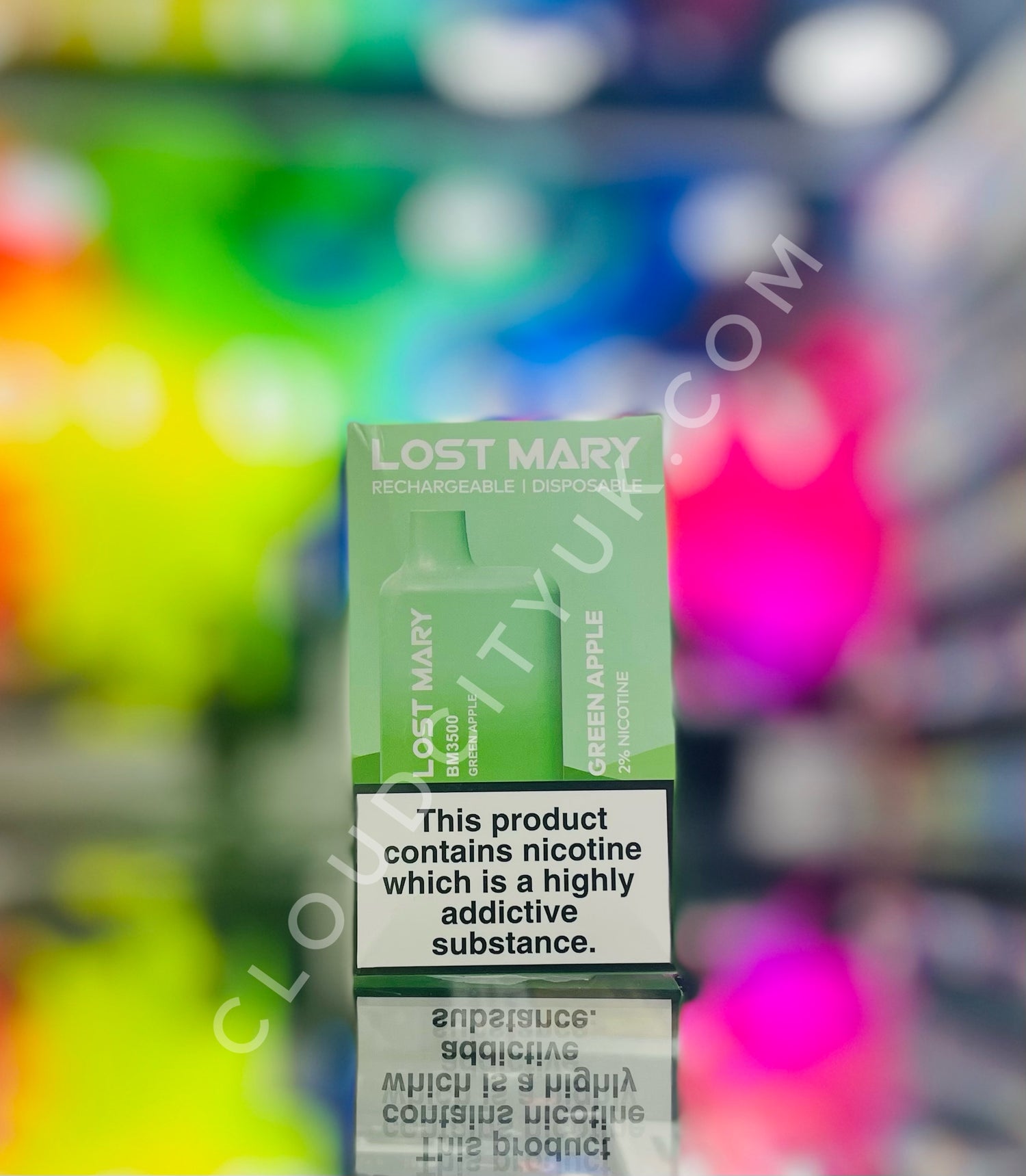 Lost Mary 3500 Disposable Vape Green Apple | Cloud City UK.