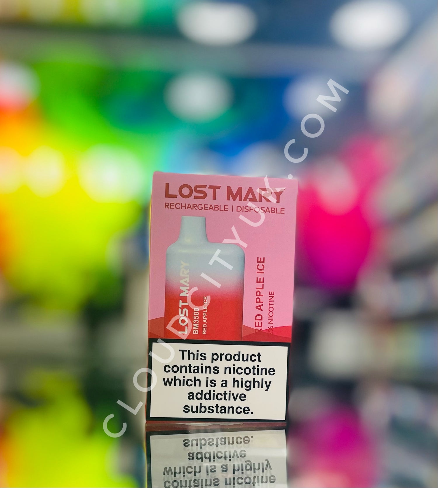 Lost Mary 3500 Disposable Vape Red Apple Ice | Cloud City UK.