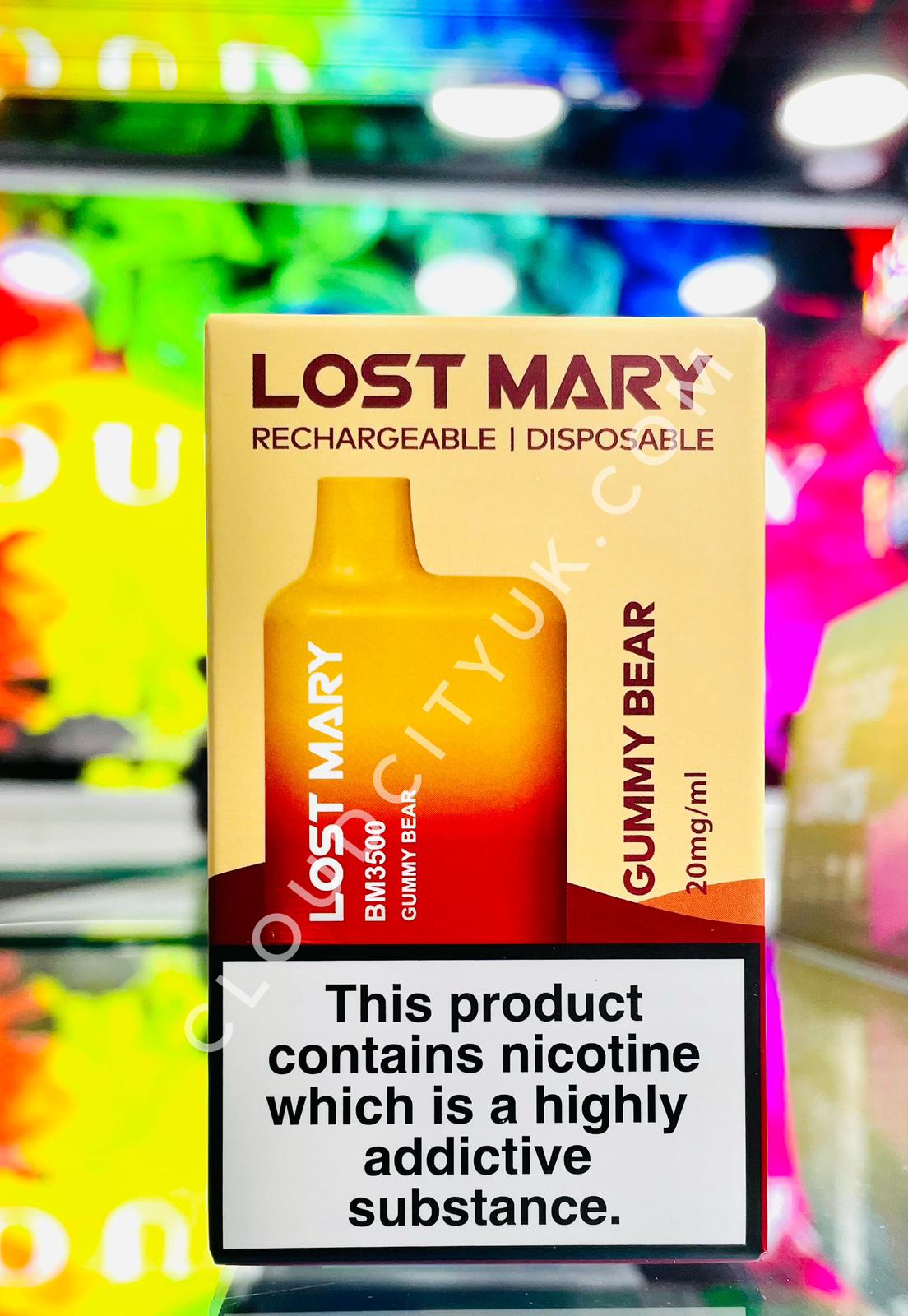 Lost Mary 3500 Disposable Vape Gummy Bear | Cloud City UK.
