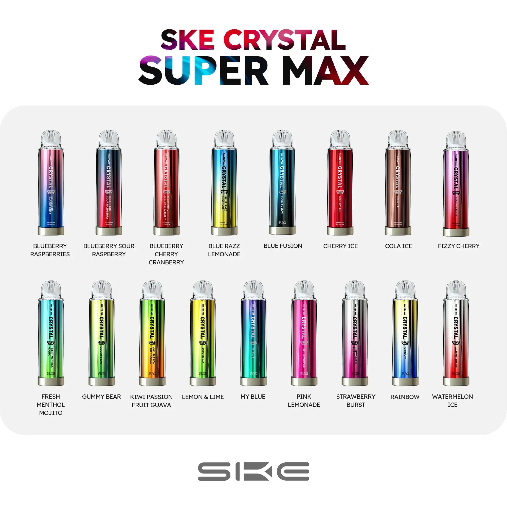 SKE Crystal Supermax 4500 Disposable - Cloud City UK | Buy Online Now